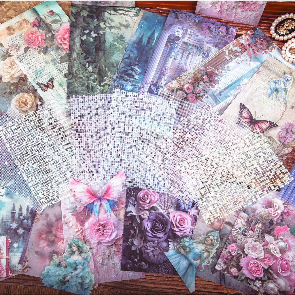 27 Pcs Fantasy Theme Junk Journal Suppleis Kit MHXL