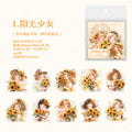 10 Pcs PET Girl Stickers CRWY