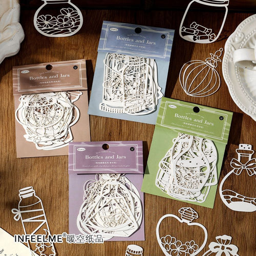 10 Pcs Bottles Cutout Paper PPGG