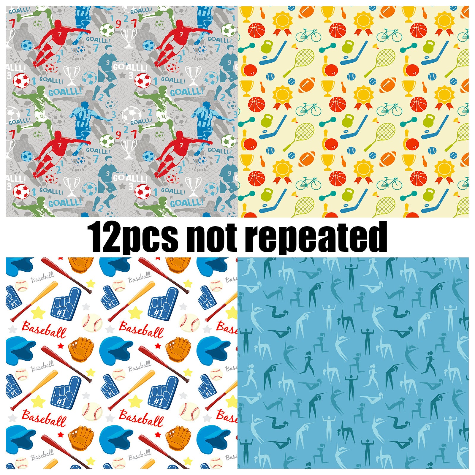 6 inch Sports Scrapbook Paper Pad PA791