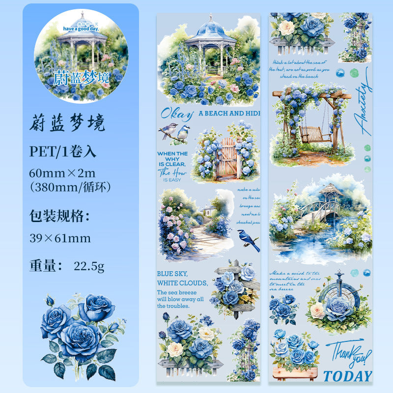 1 Roll Flower Garden PET Tape SSHY