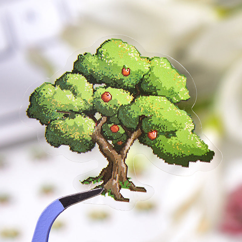 3D Garden Farm Scene DIY Stickers Kit with Tweezer THYJ