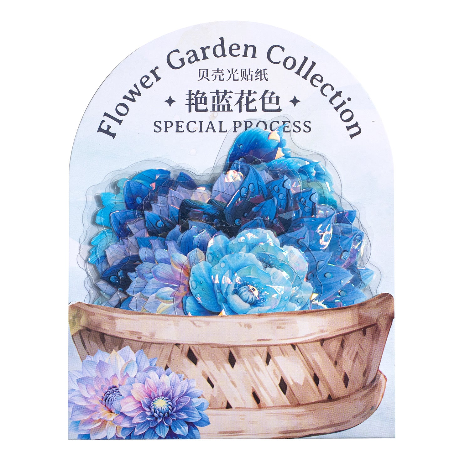 20 Pcs PET Flower Stickers HPJX