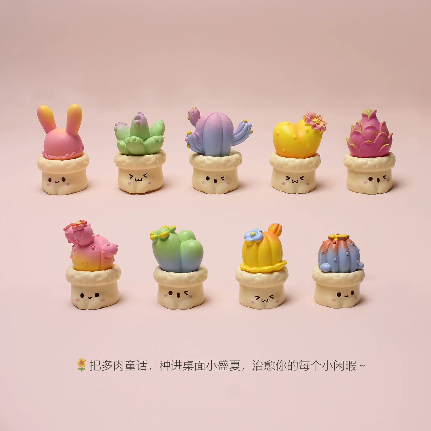 Mini Pastel Succulent Desk Buddies