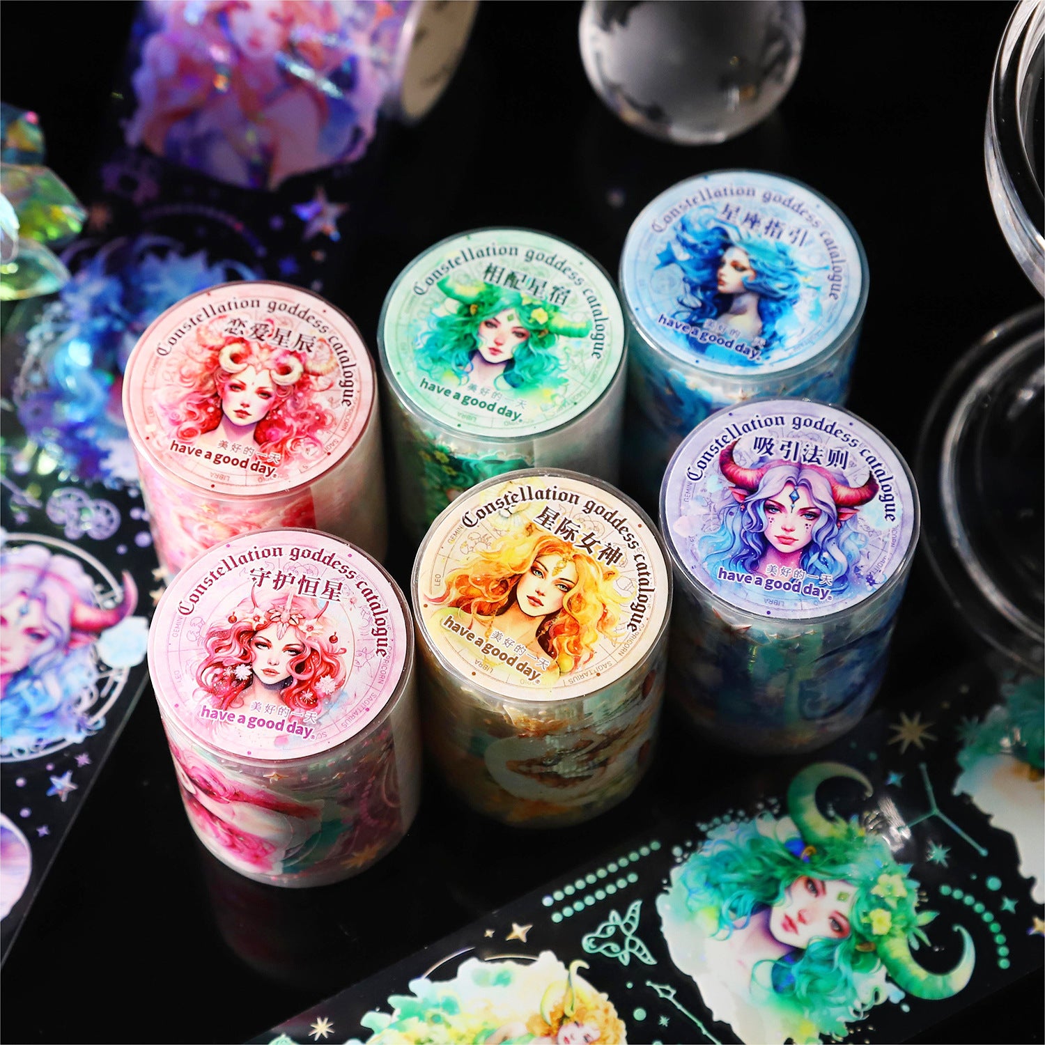 1 Roll Star Sign Girl PET Tape XZNS