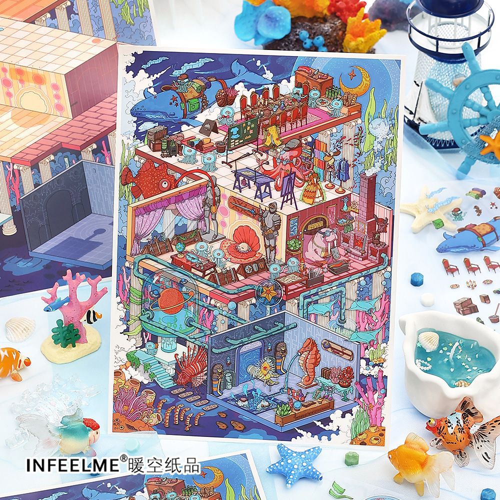 3D Cruise Party Themed DIY Stickers Kit JRYY27