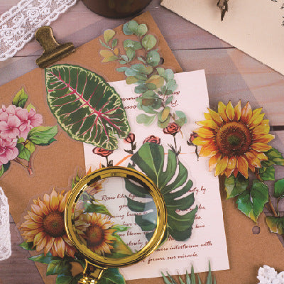 30 Pcs Green Plant Stickers XRYL