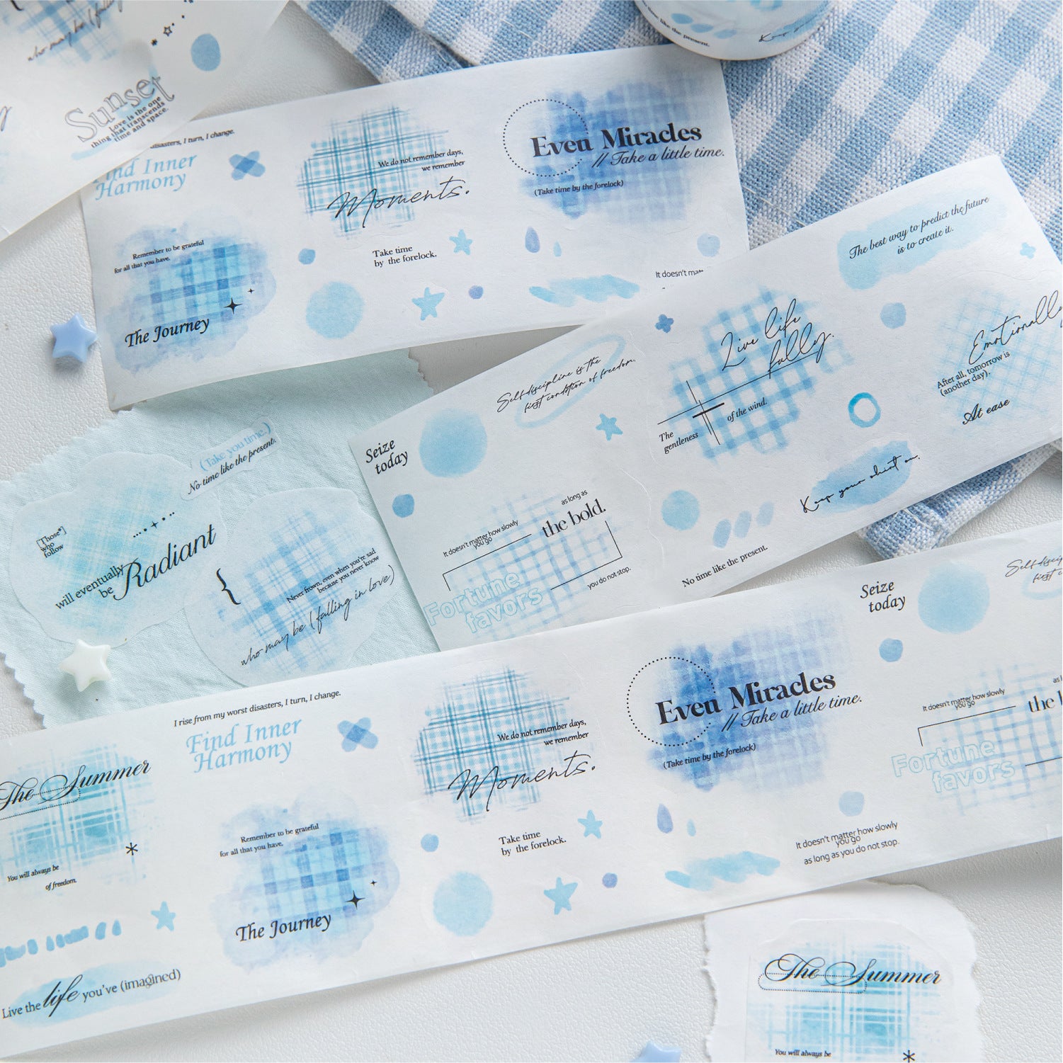 1 Roll Watercolor Grid Washi Tape CSGWP