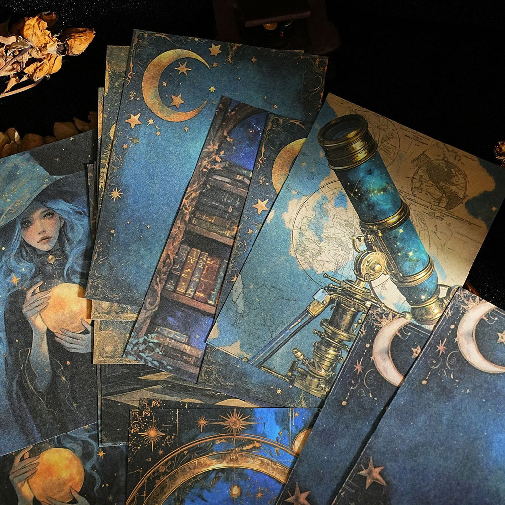 20 Pcs Gothic Magic Scrapbook Paper MFSJ