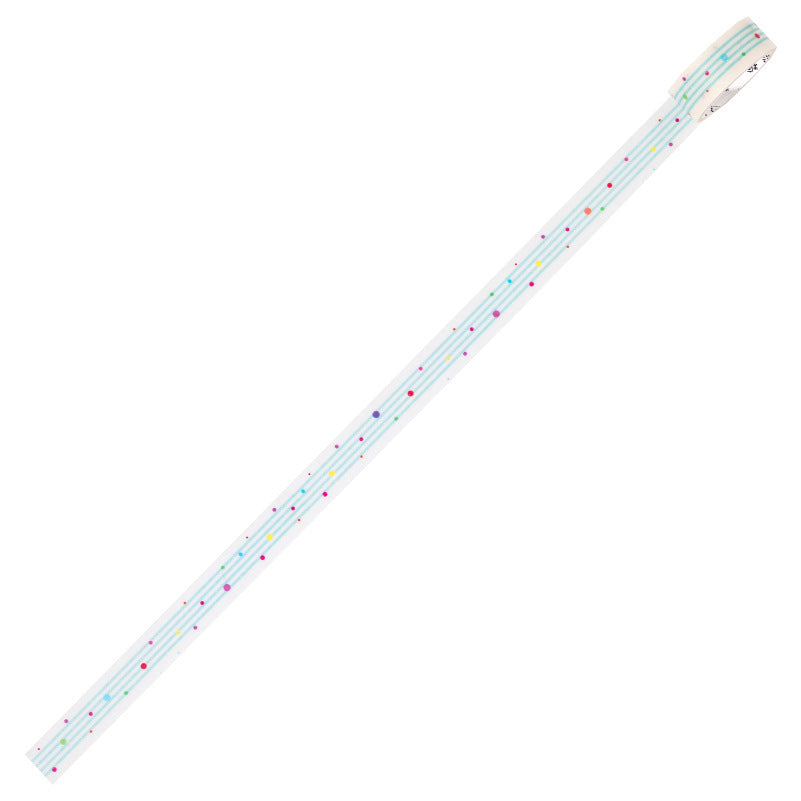 Polka Dots Glitter Translucent Vellum Tape - Mint Manbo