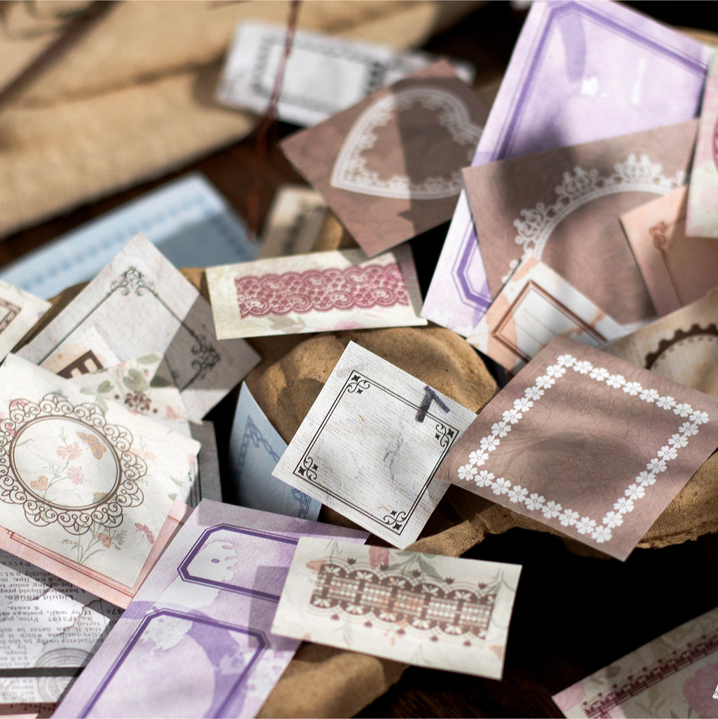 20 Pcs Vintage Notepad Stickers BKDGS