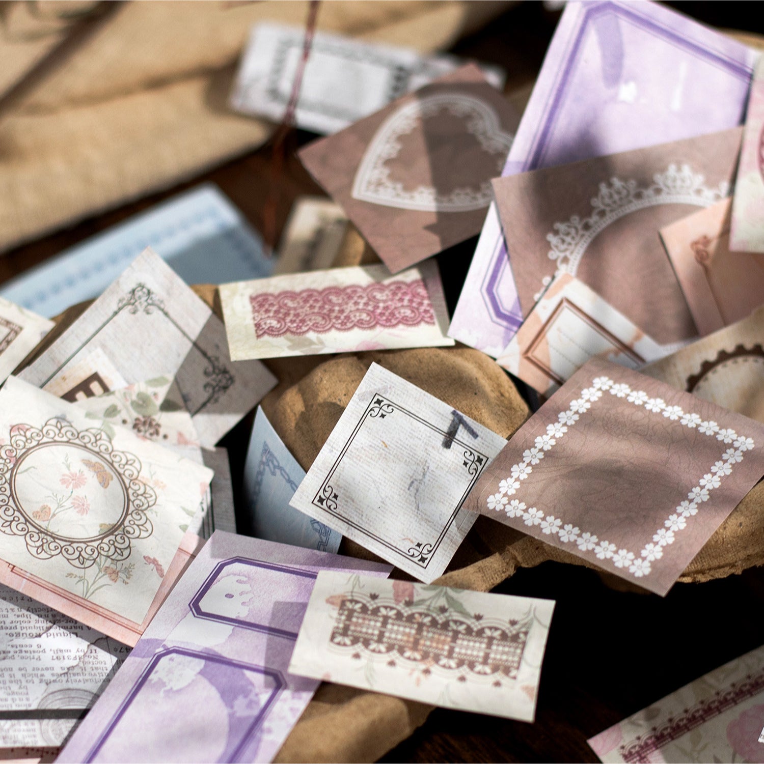 20 Pcs Vintage Notepad Stickers BKDGS