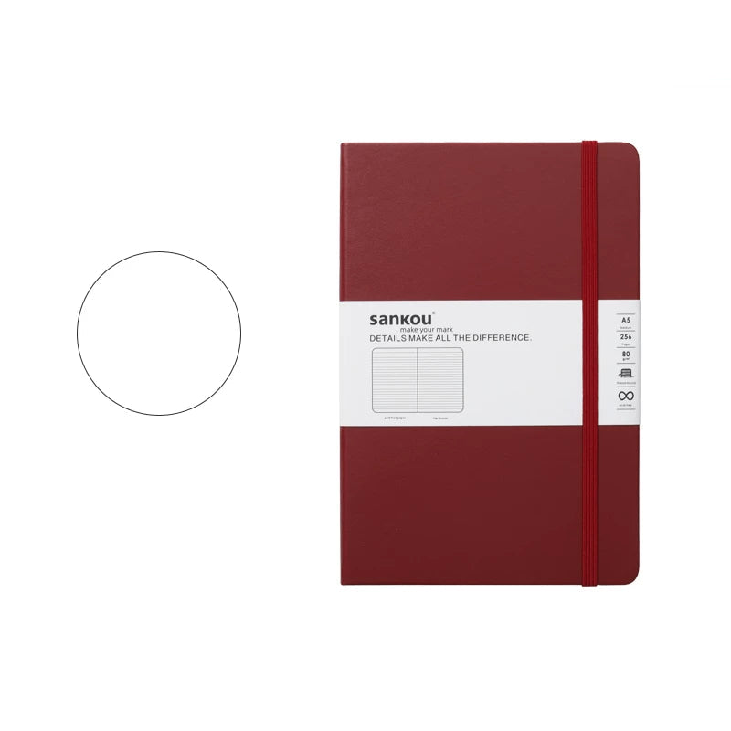 A5 Hardcover Notebook - Wine Red