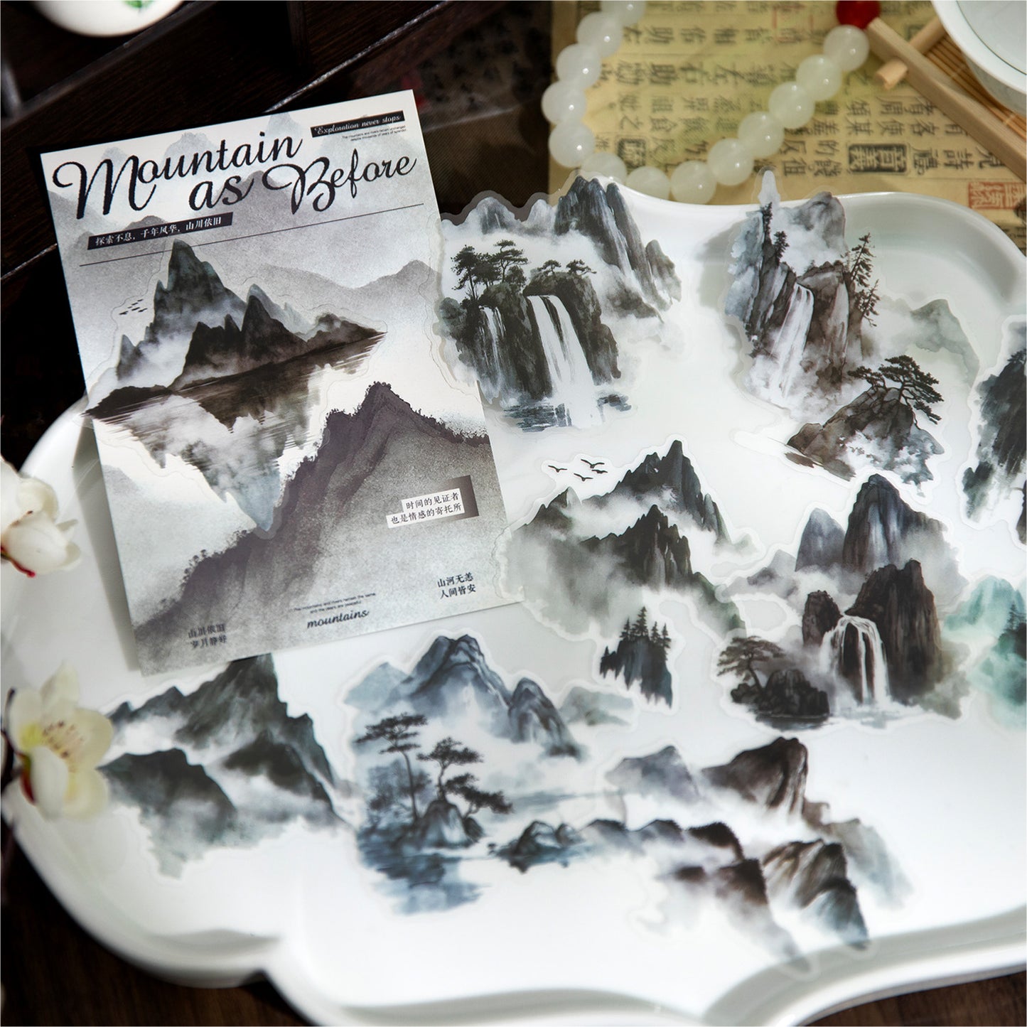 10 Pcs Seasonal Mountain PET Stickers SCYJ