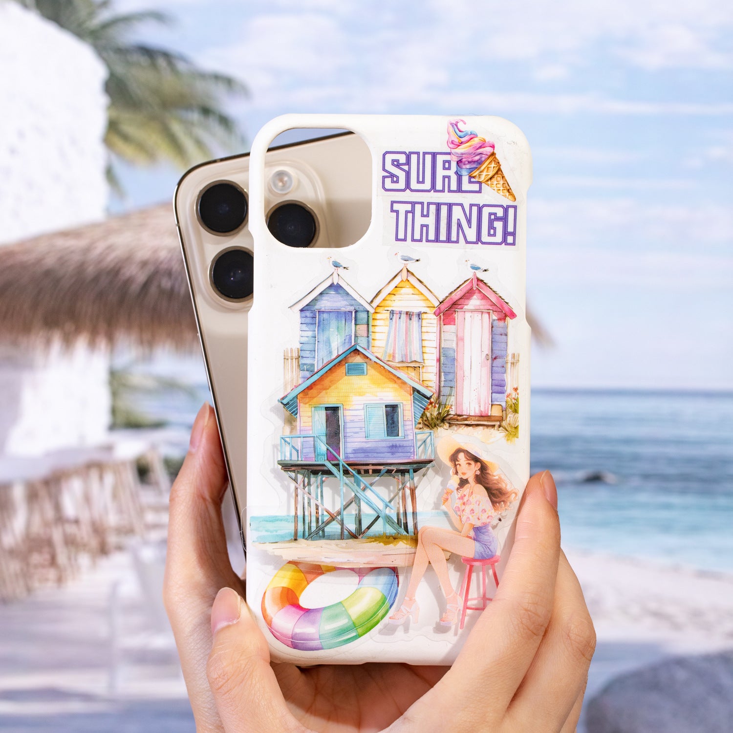 20 Pcs Summer Beach PET Stickers HBRJ