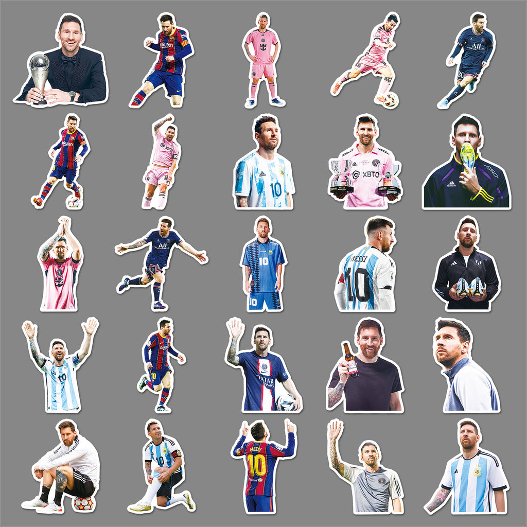 50Pcs Football Theme Waterproof Vinyl Stickers STY13