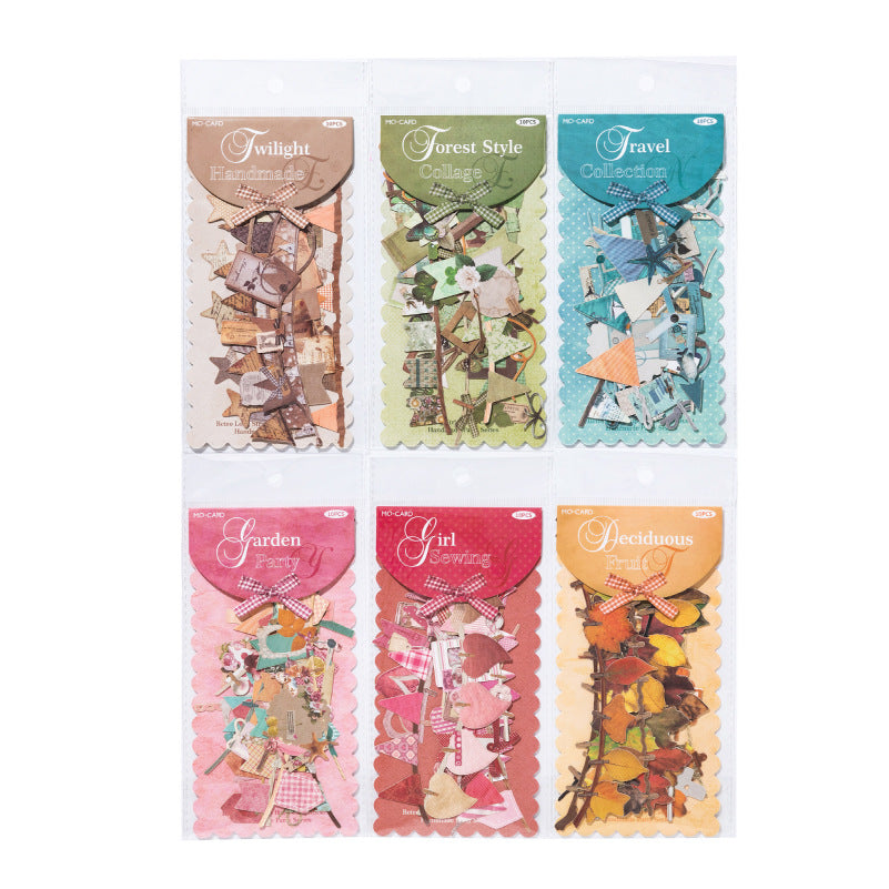 10 Pcs Seasonal Party Themed Cardstock Stickers SZPD