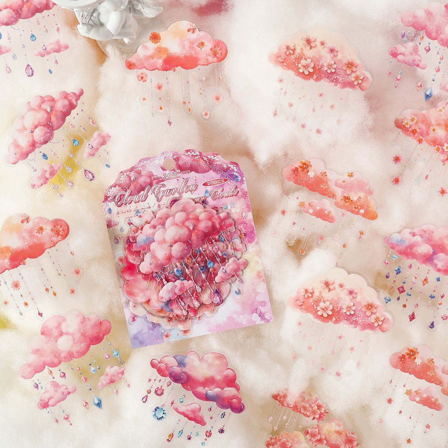 20 Pcs Fantasy Cloud Star PET Stickers MHYC