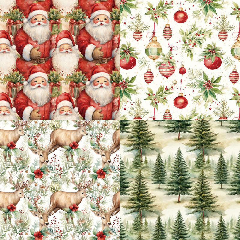 6 inch Christmas Scrapbook Paper Pad SKP465
