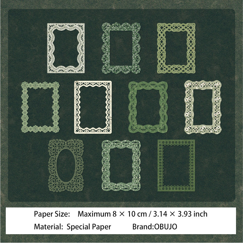 10 Pcs Hollow Cutout Frame Paper YDDY