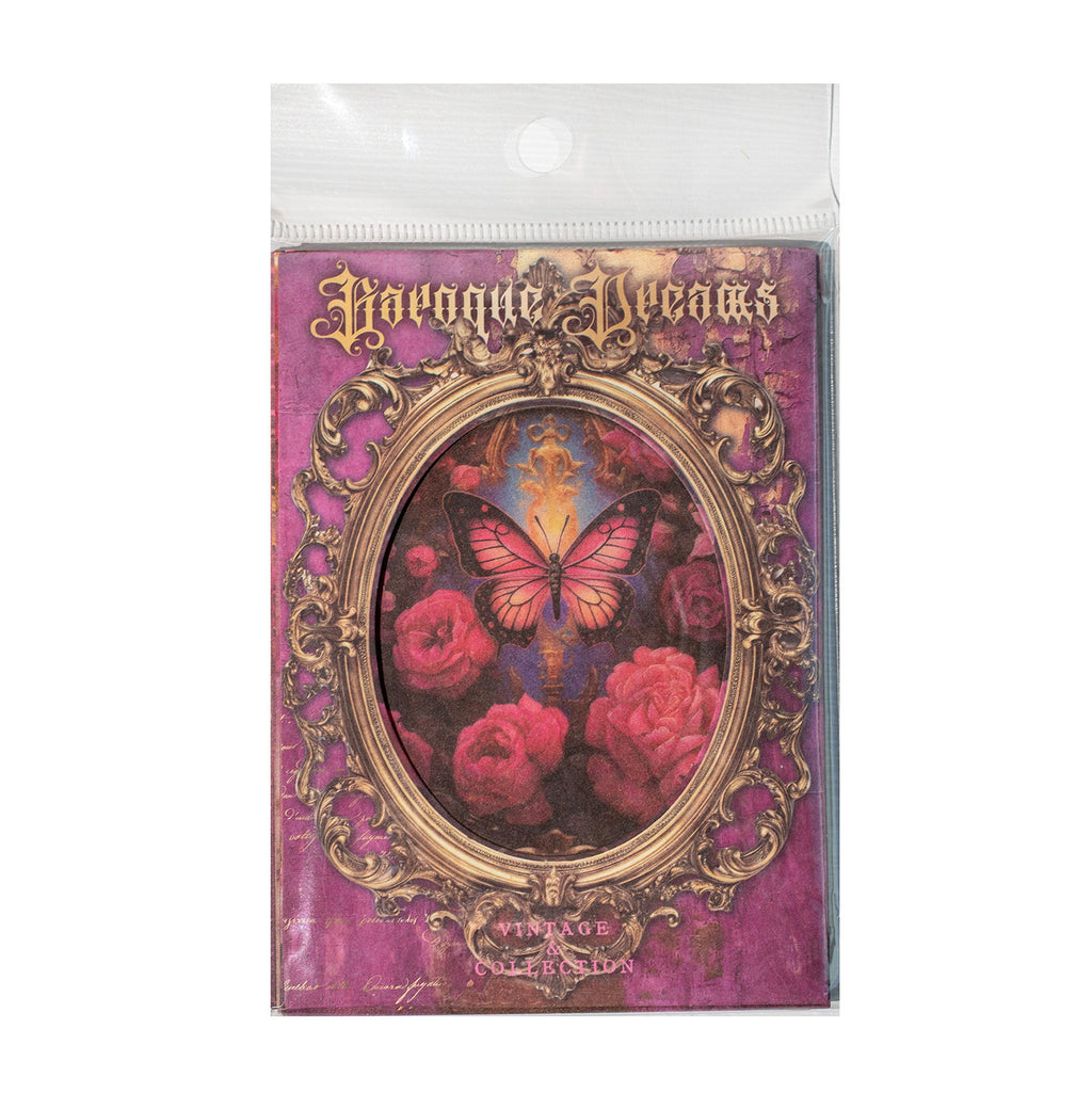 32 Pcs Baroque Theme Scrapbook Paper BLKMJ