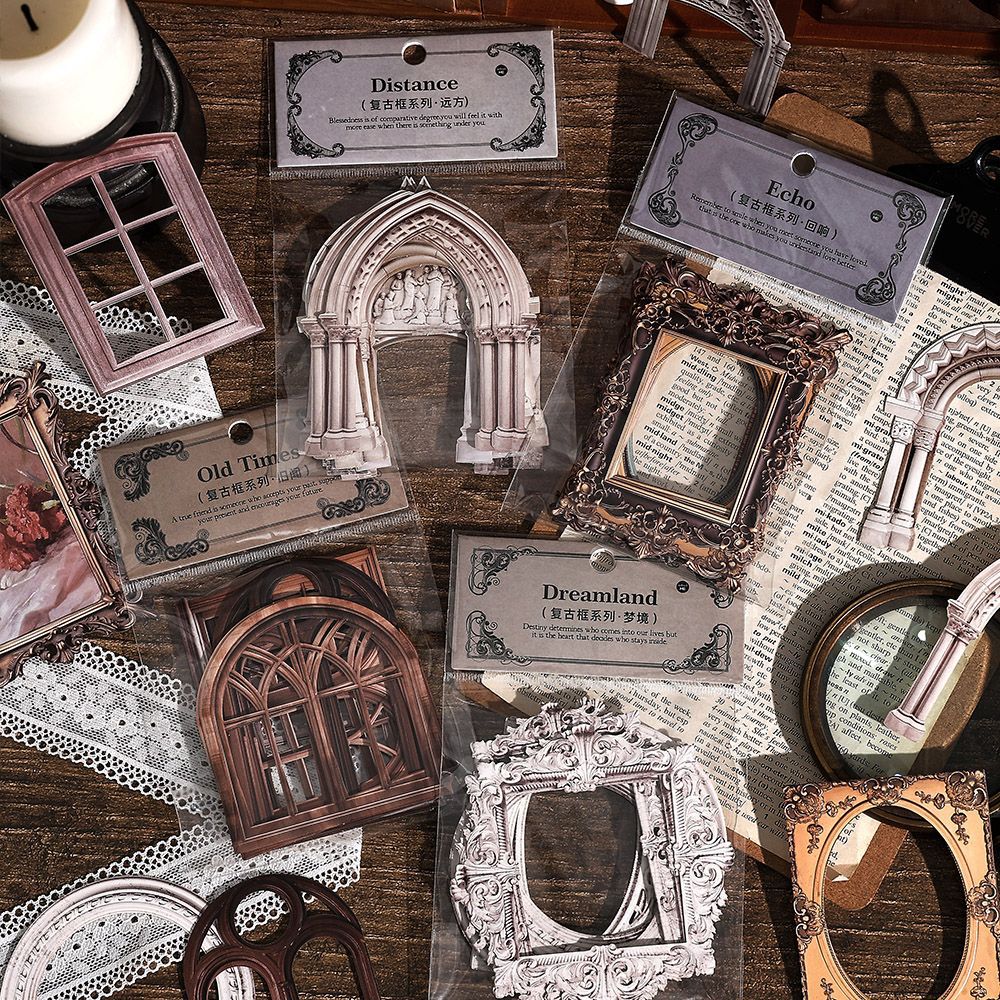 15 Pcs Vintage Frame Cardstock FGKXL