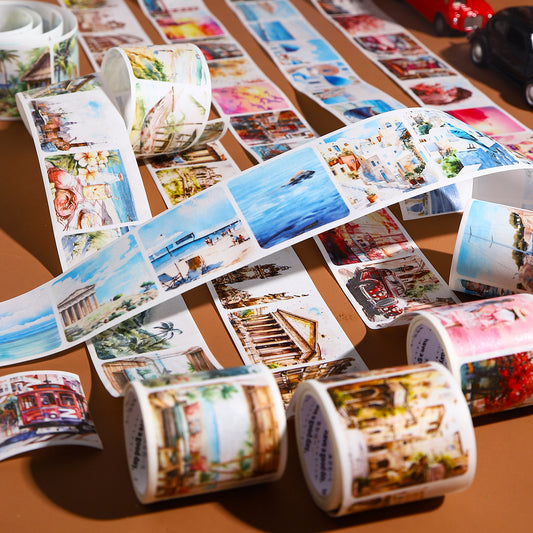 1 Roll Landscape Die Cut Washi Stickers Tape SSYJ