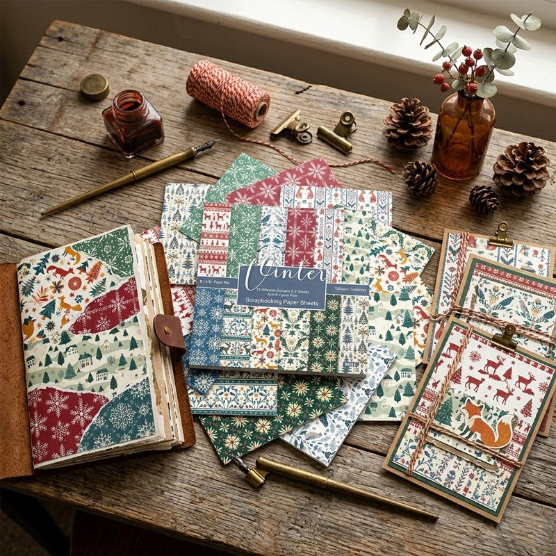 6 inch Christmas Scrapbook Paper Pad SKP2616