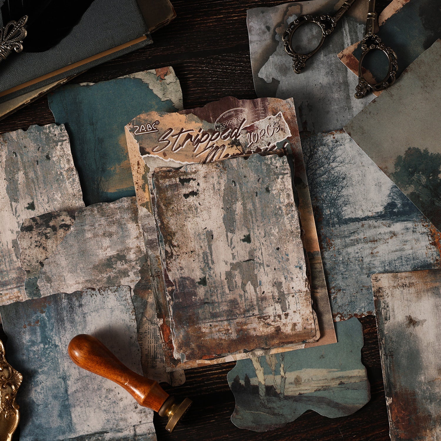 10 Sheets Vintage Journal Paper SYXZ