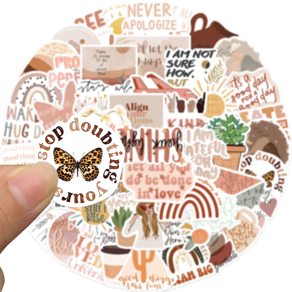 50PCS Boho Waterproof Vinyl Stickers BHO02