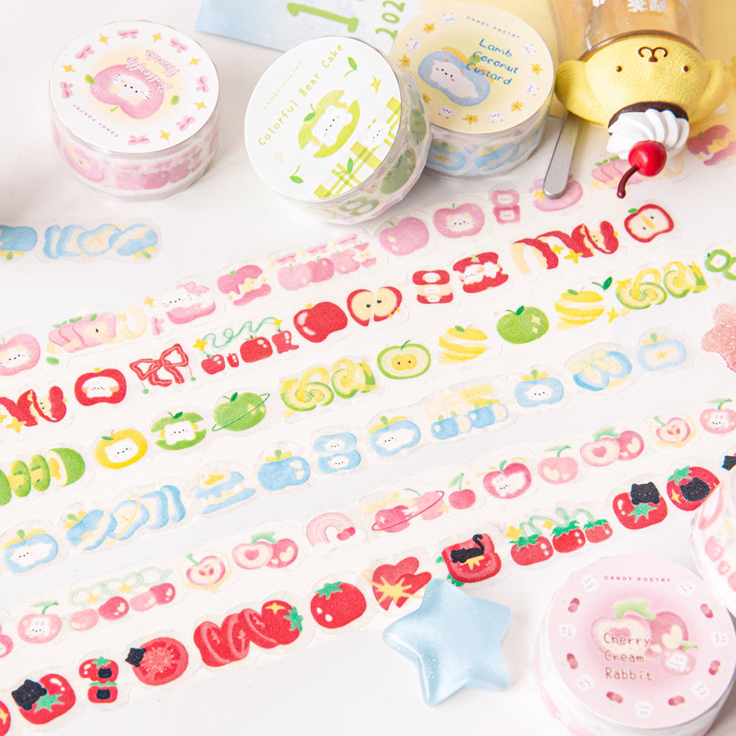 1 Roll Cute Fruit PET Tape SGTX