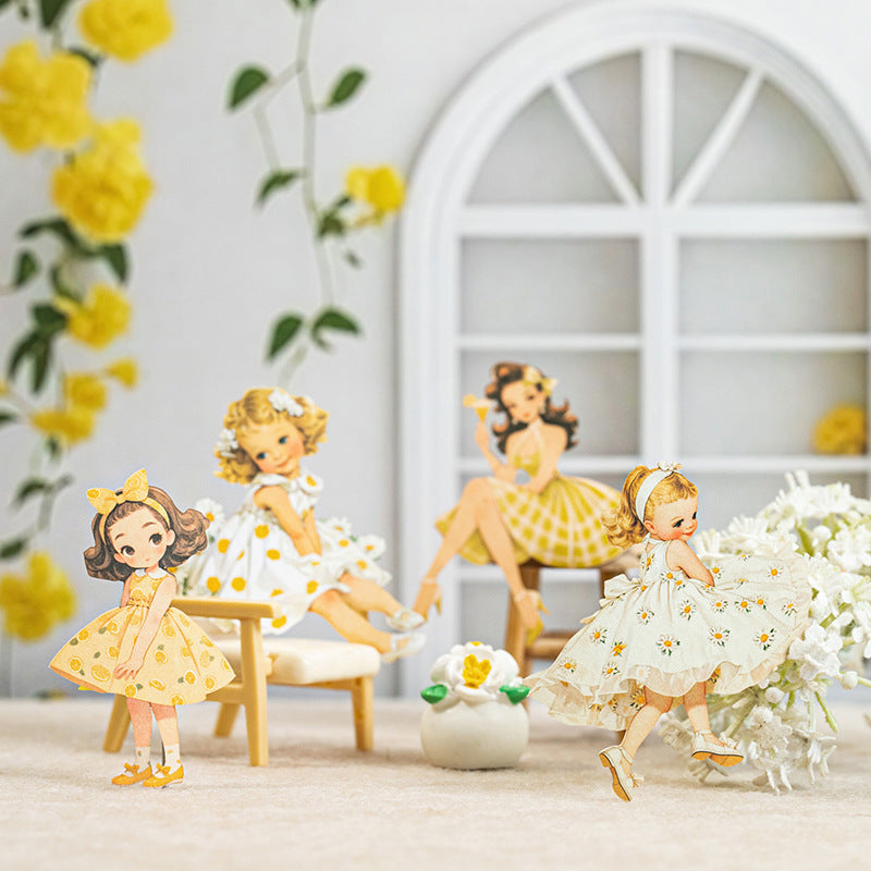 25 Pcs Girl Childhood Stickers TZWS