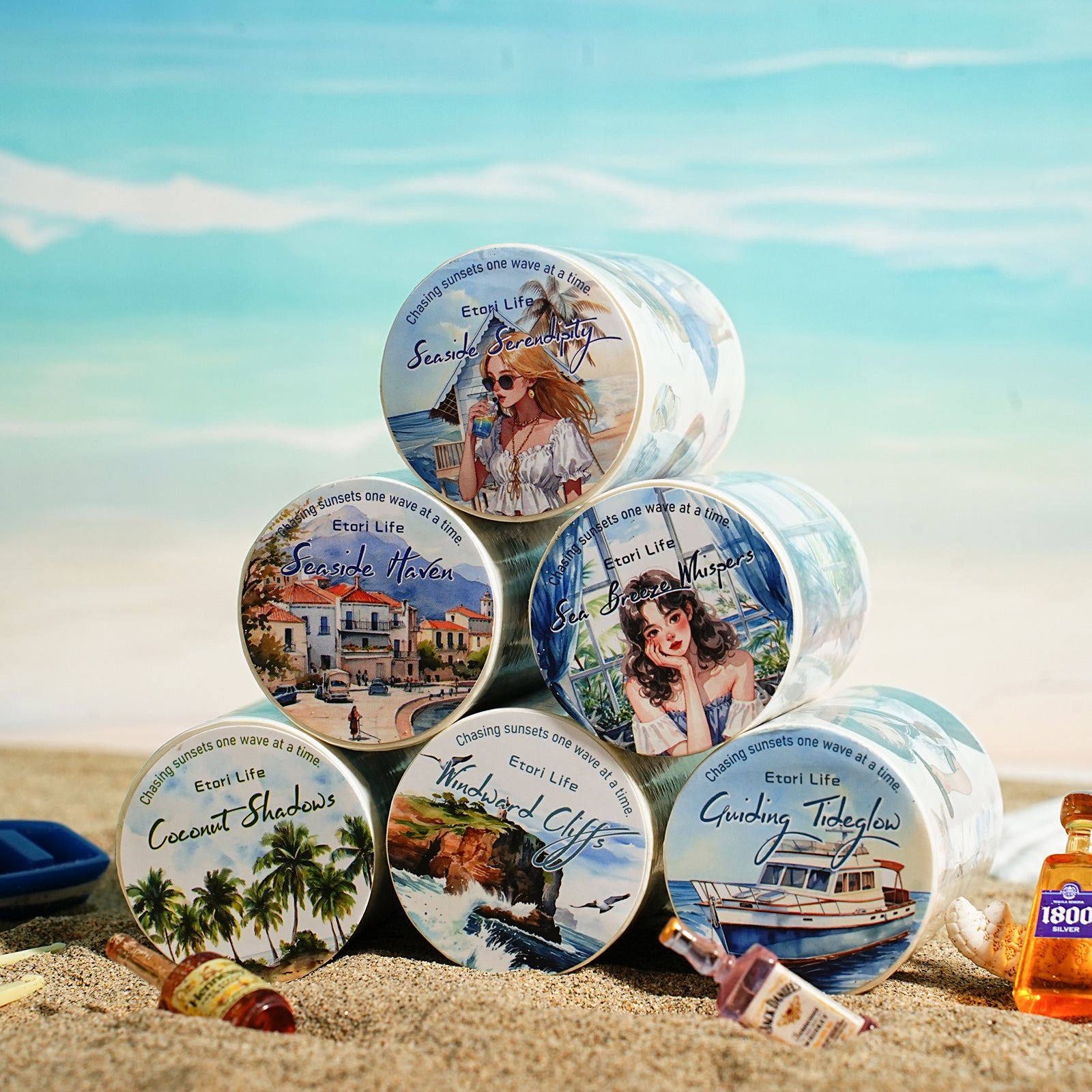 1 Roll Travel Theme Washi Tape YNTX