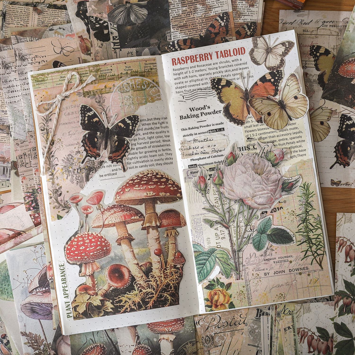 40 Sheets Vintage Scrapbook Paper SYML