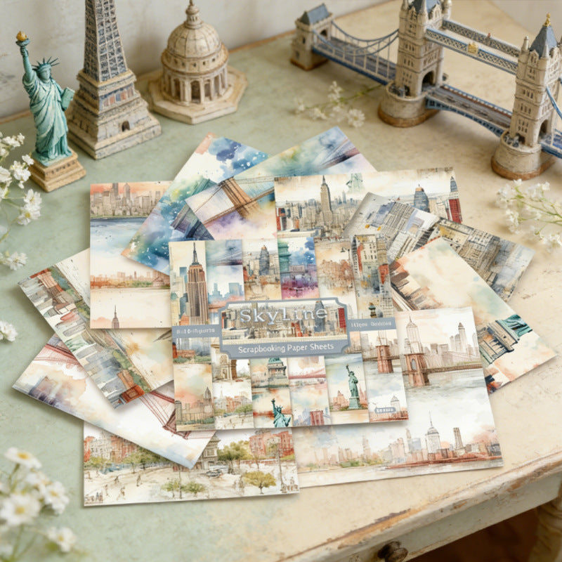 6 inch Newyork Scrapbook Paper Pad SKP455