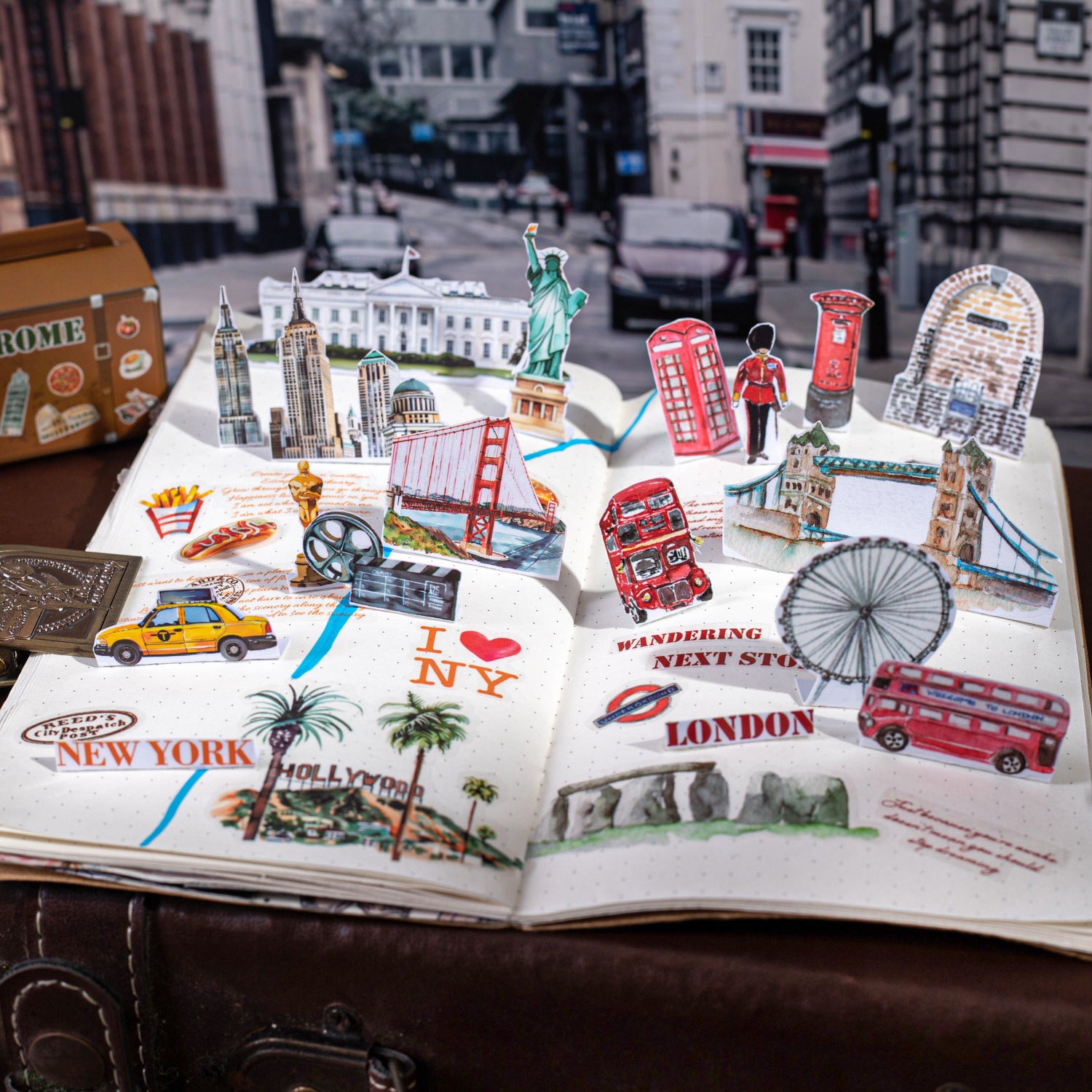 1 Roll Travel Theme Sticker Tape MYSJ