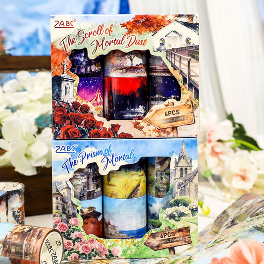 6 Rolls Landscape PET Tapes Set FSWHT