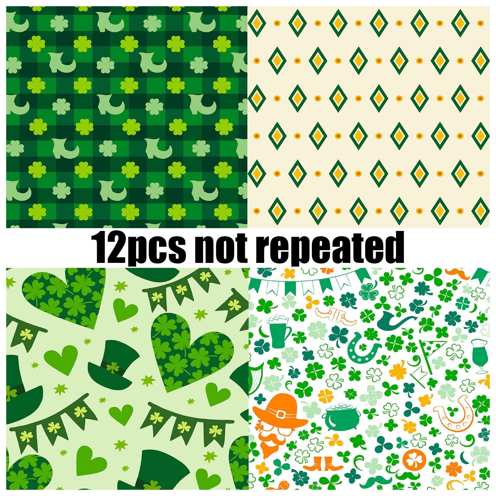 6 inch St. Patrick's Day Scrapbook Paper Pad PA755