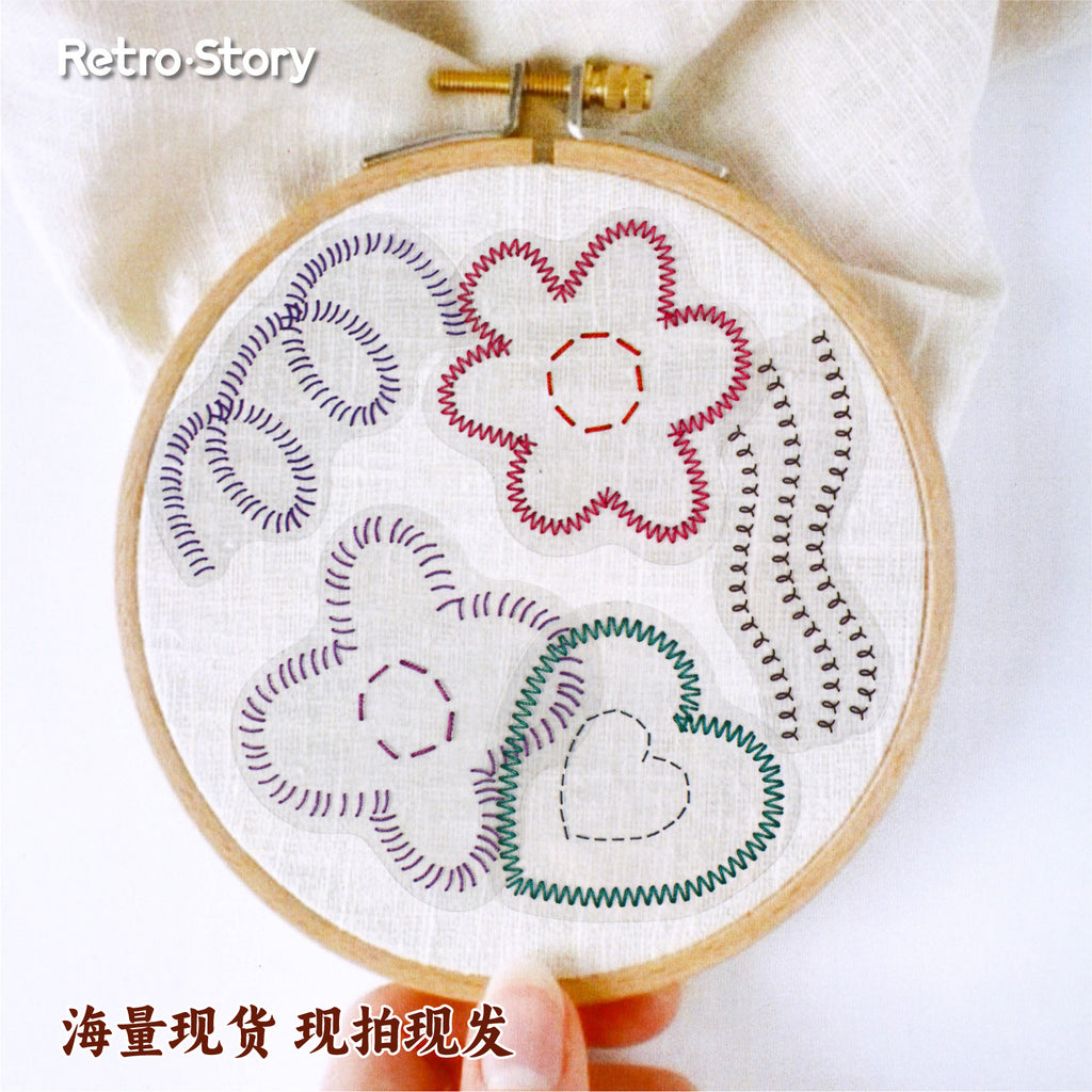 20 Pcs Sewing Patterns PET Stickers XXXL