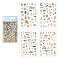 4 Pcs Everyday Journal PET Stickers - Beach Vacation
