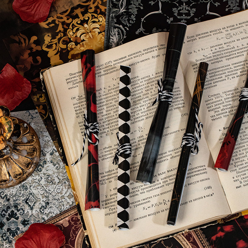 10 Pcs Dark Themed Scrapbook Paper HSTH