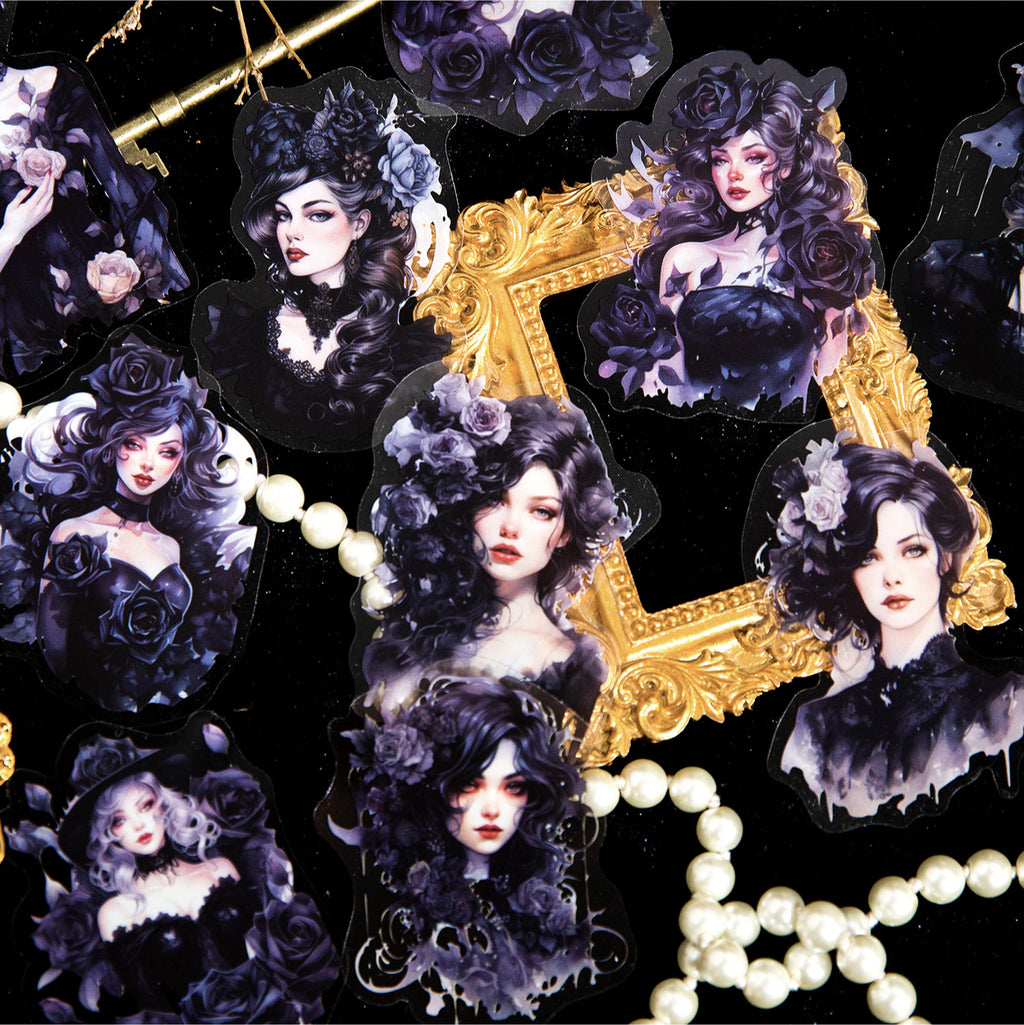 20 Pcs Vintage Lady Stickers SMCX