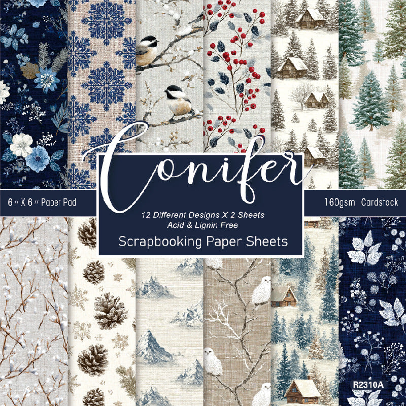 6 inch Scrapbook Paper Pad SKP310A