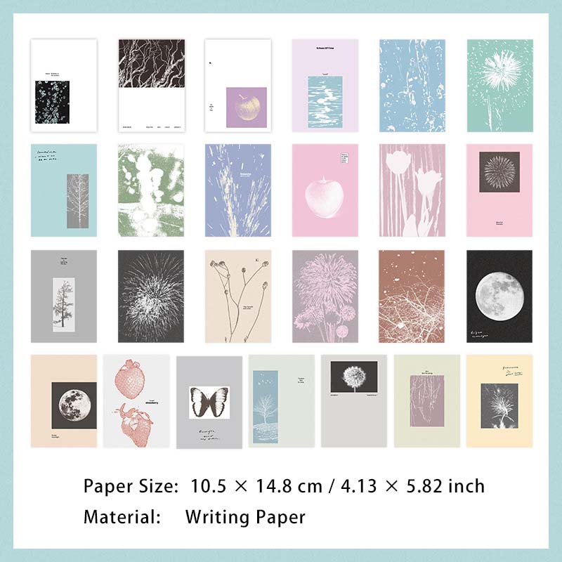 50 Pcs Creative Scrapbook Paper RJWH