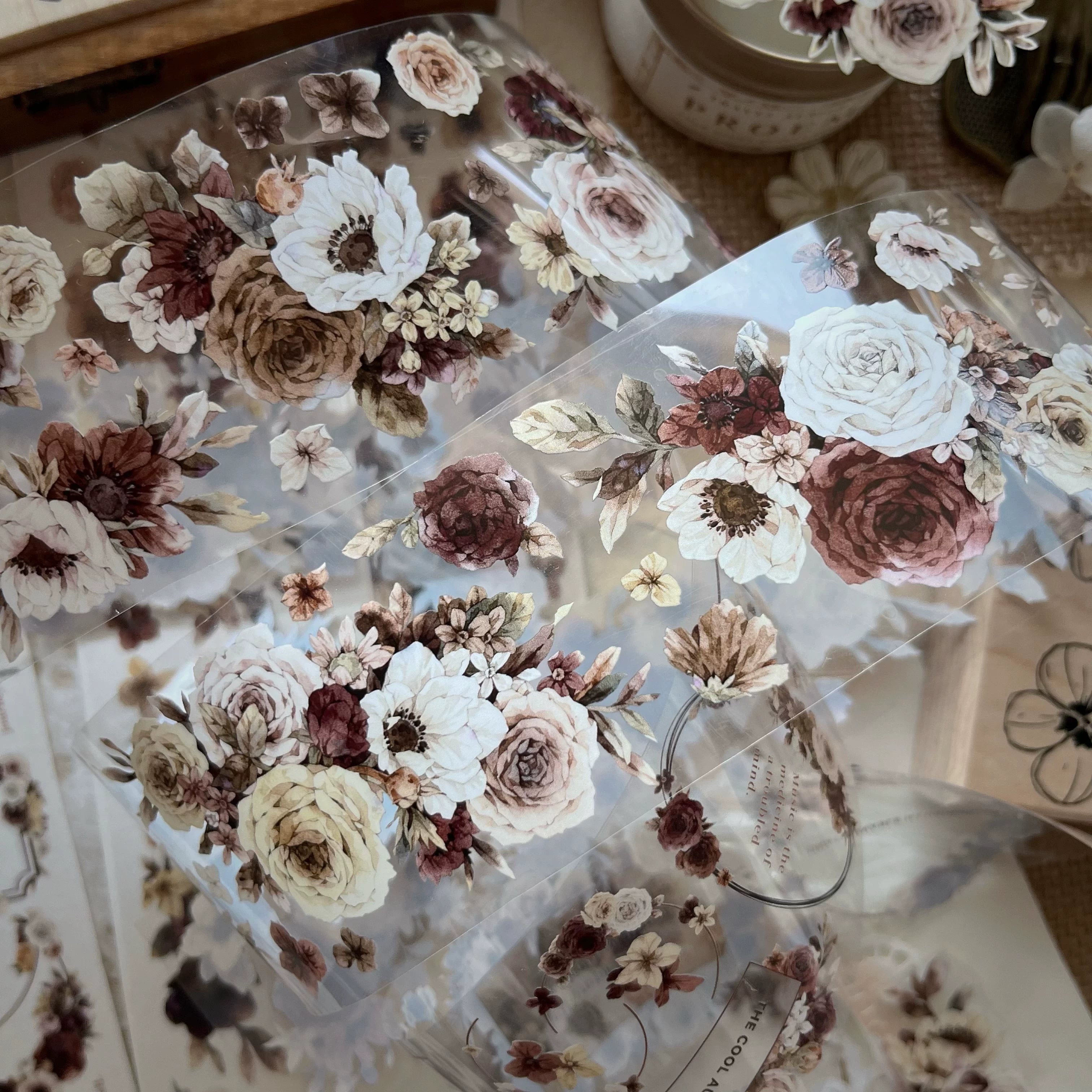Floral Decorative Tape Rolls- Autumnal Elegance