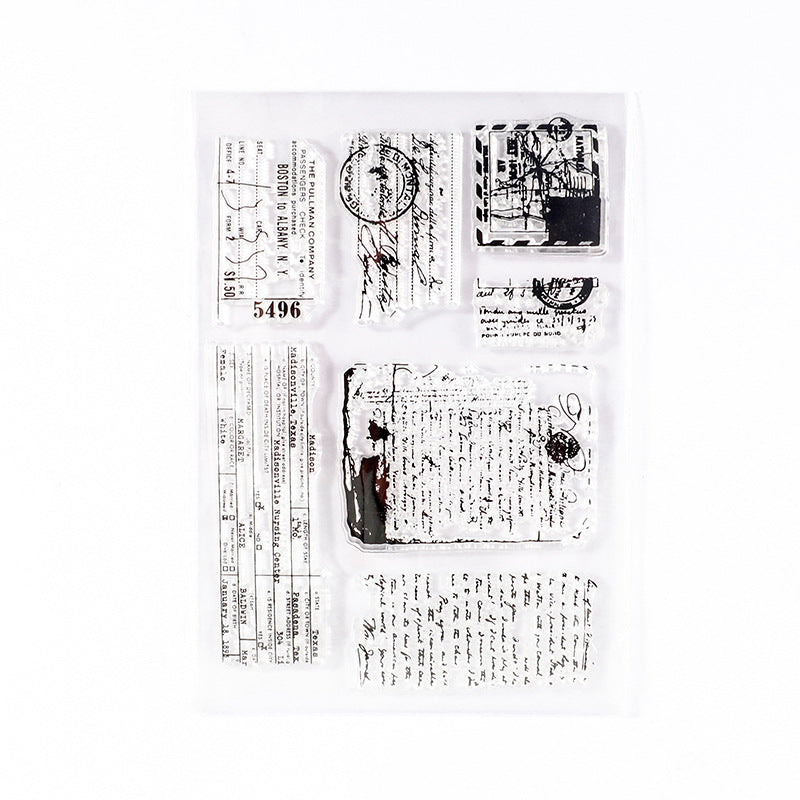 Clear Silicone Stamp Set - Letter