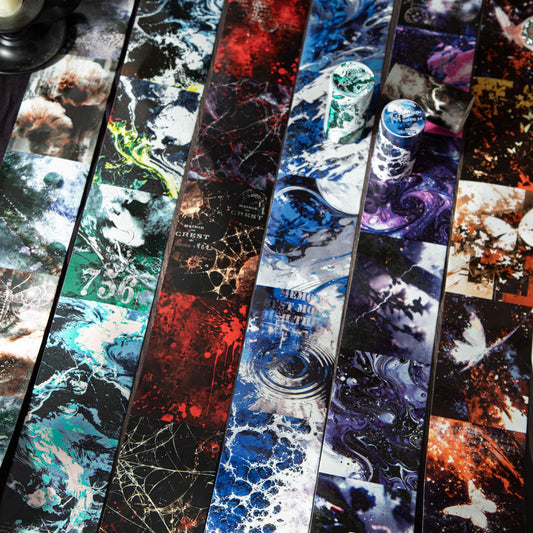 1 Roll Black Gothic Washi Tape CSAT