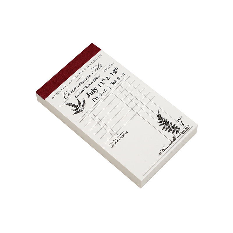 100 Pcs Vintage Notepad Paper CYXJ