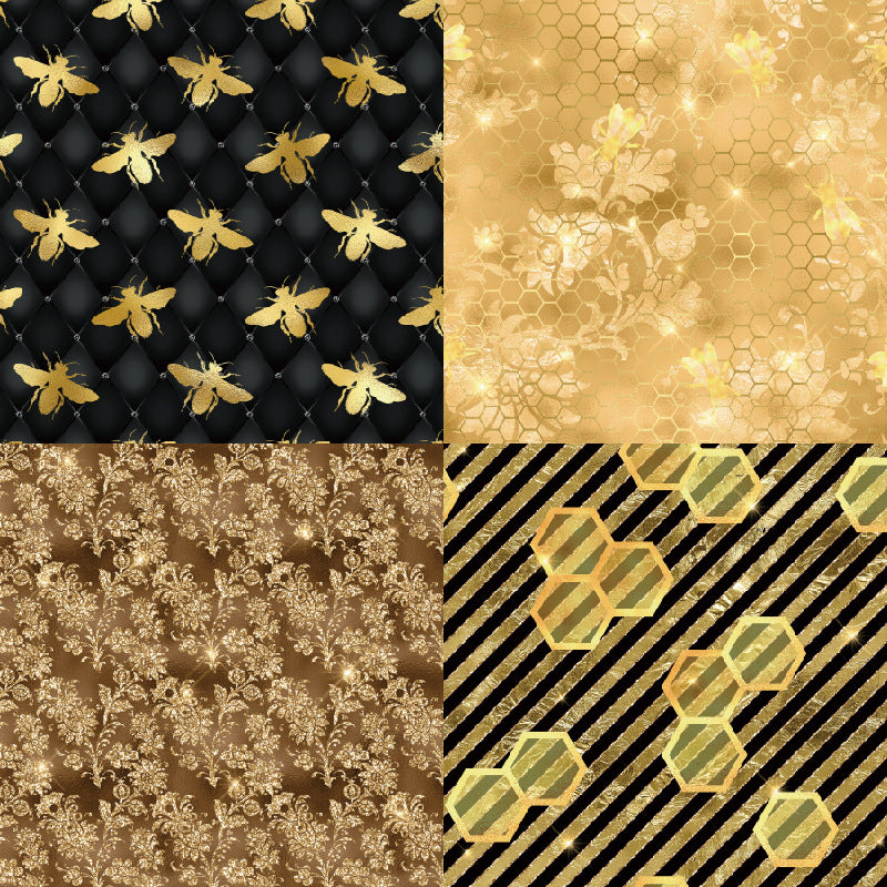 6 inch Geometric Honeycomb Scrapbook Paper Pad SKP009