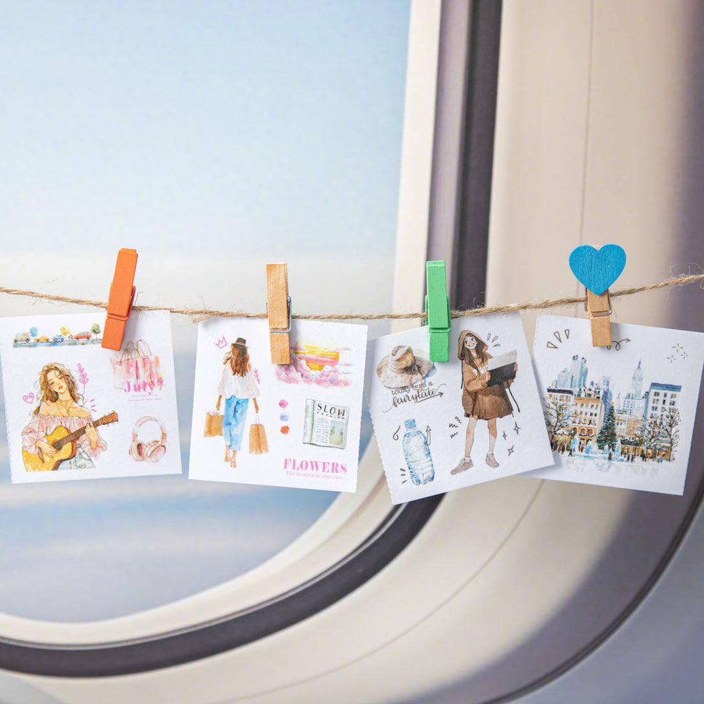 10 Sheets Travel Washi Stickers LXHB